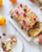 Sliced cranberry orange loaf.