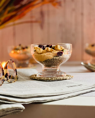 Pouding au chia et aux épices à la citrouille