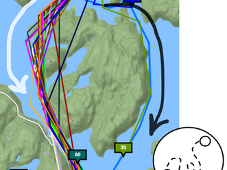 Through 'The Gap' - Canoe Route Choices