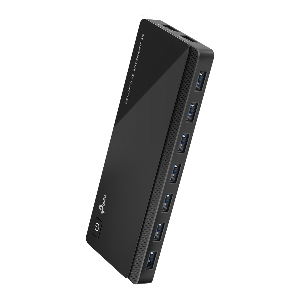 רכזת TP-Link UH720 — שבע יציאות USB 3.0 ושתי יציאות טעינה