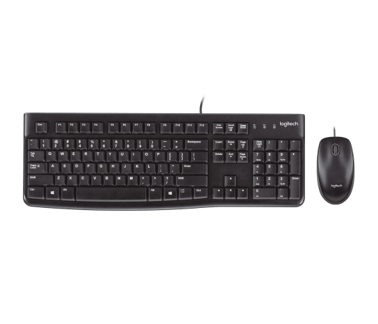 סט מקלדת ועכבר Logitech MK120 — עברית ואנגלית