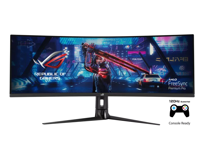 מסך גיימינג קעור Asus ROG Strix XG49VQ Ultra-Wide HDR 144Hz 49" - שחור