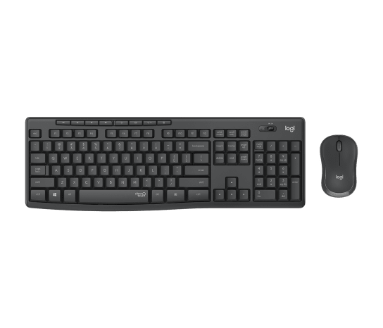סט מקלדת ועכבר Logitech MK295 Silent — אפור