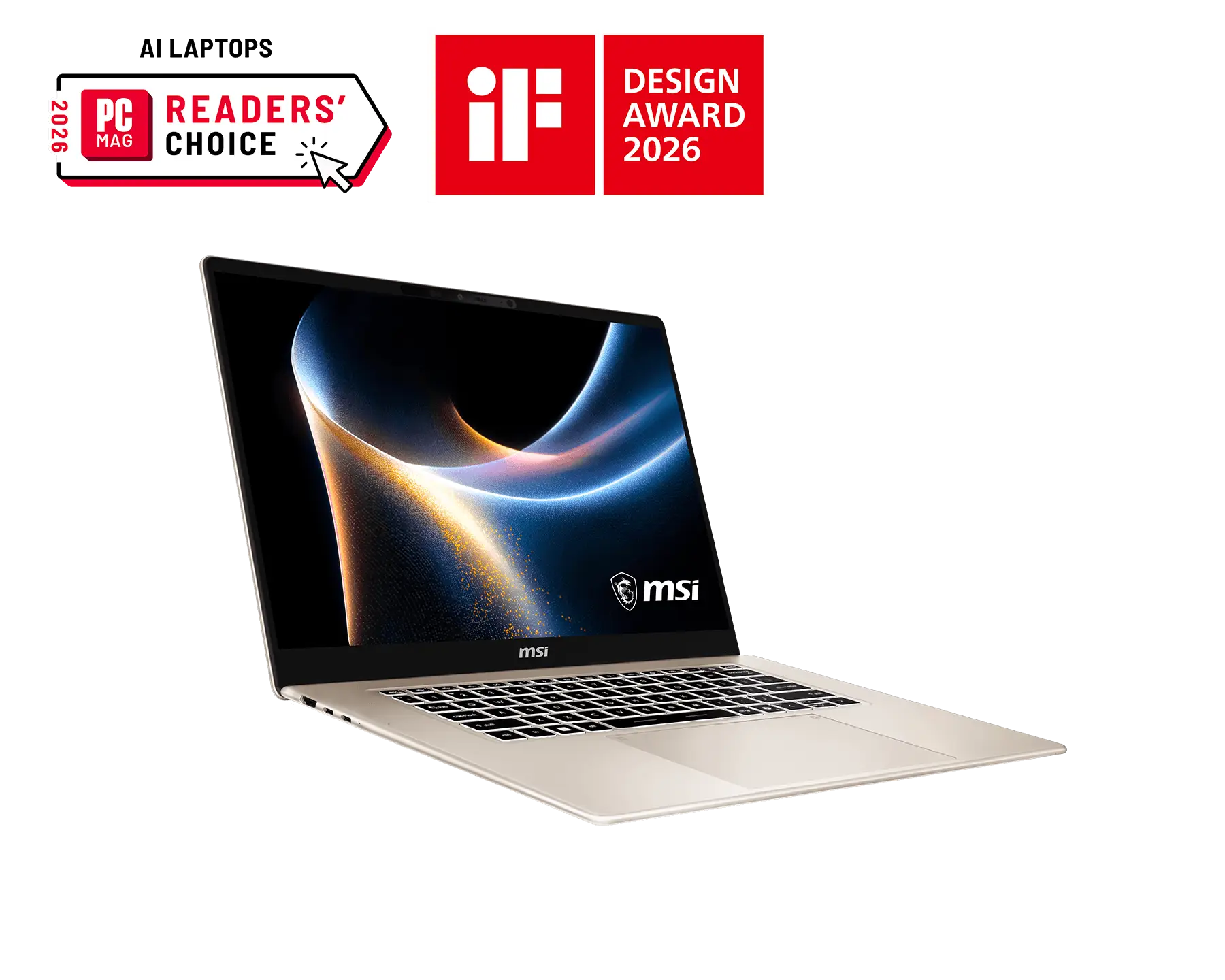 מחשב נייד MSI Prestige 16 AI+ C3MG-284ILY - Platinum Gray