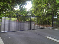 Double Curved top Tubular Style Bar Gates in Tin Can Bay