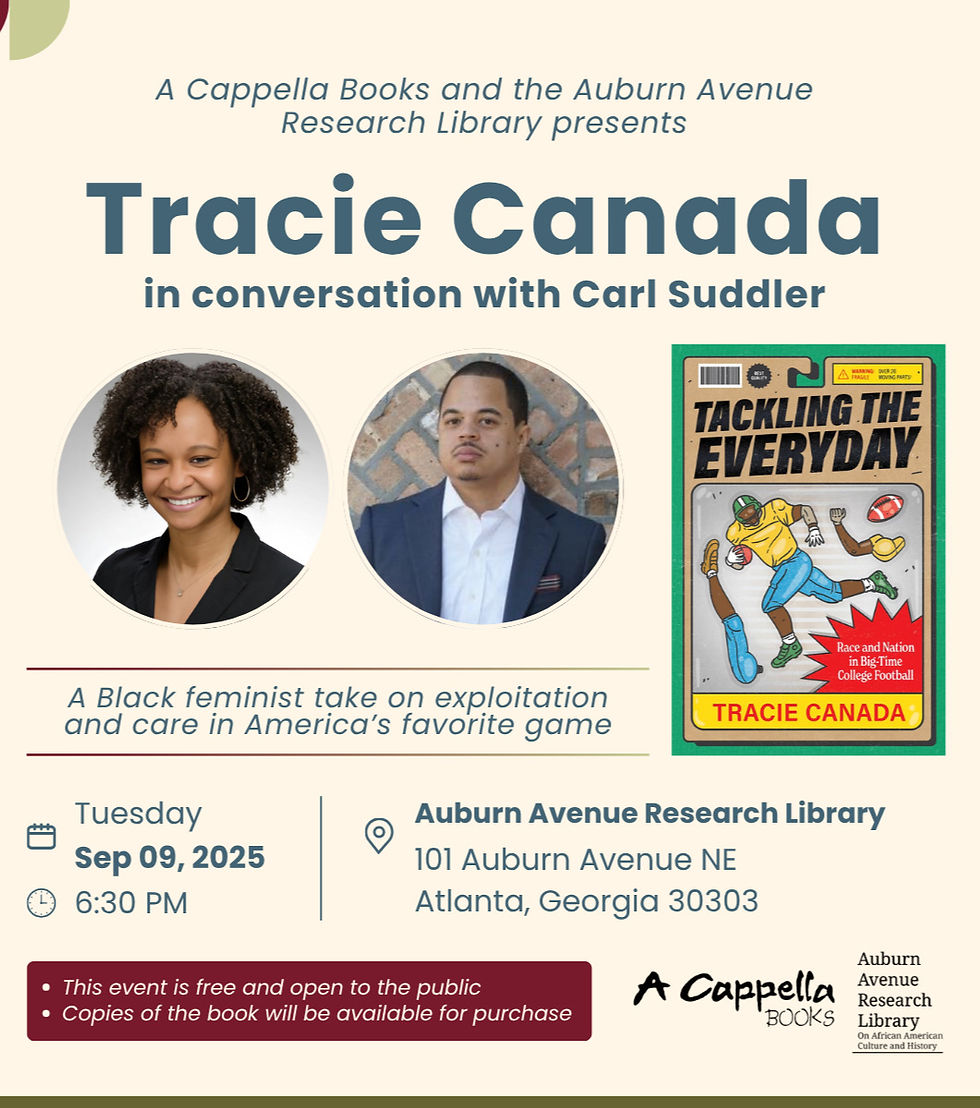 Tracie Canada in conversation with Carl Suddler