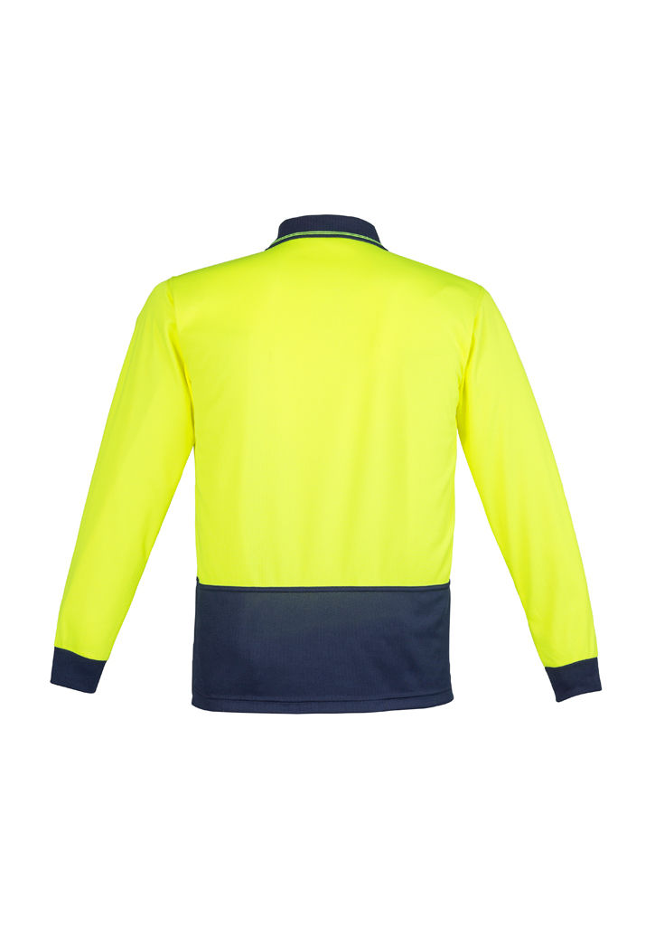 Thumbnail: Unisex Hi Vis Basic Spliced Polo - Long Sleeve