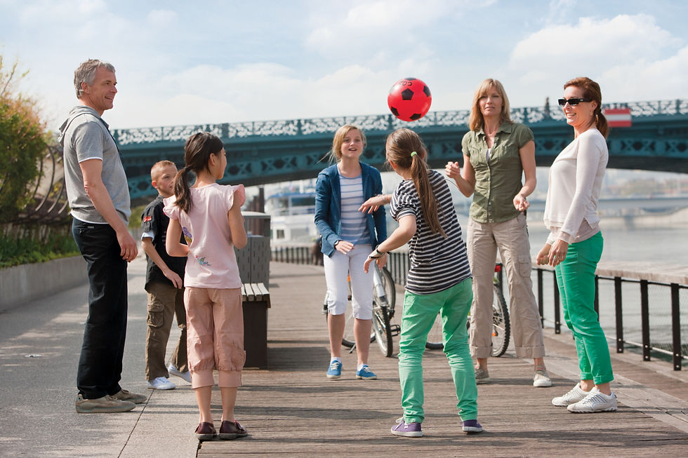 Family river cruising
