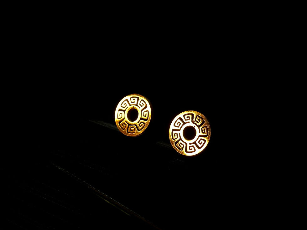 Thumbnail: Sun dial Chain Link Pendant Set