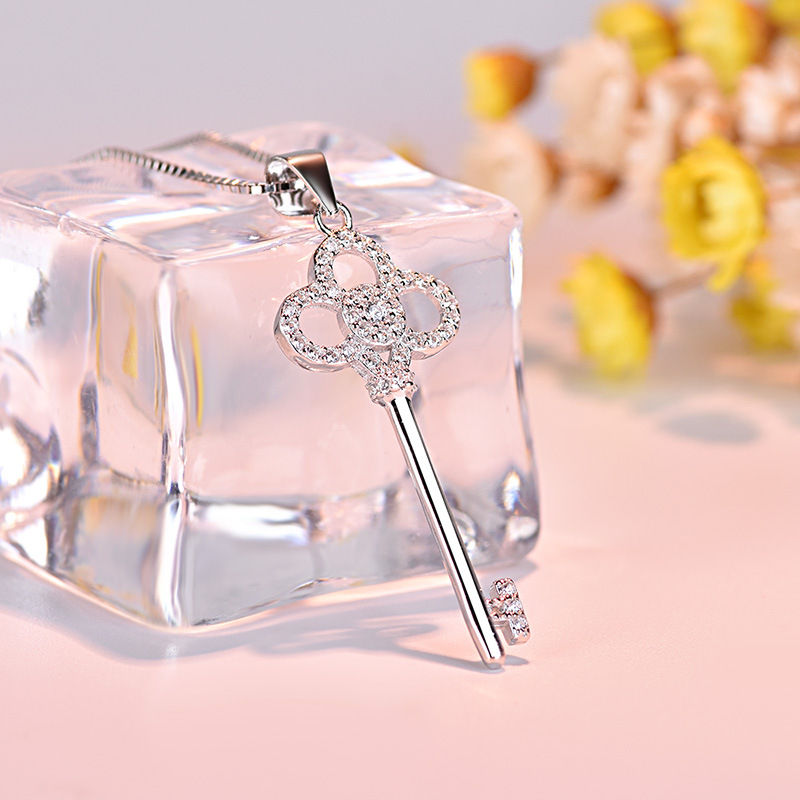 Thumbnail: 925 Sterling Silver Key Pendant