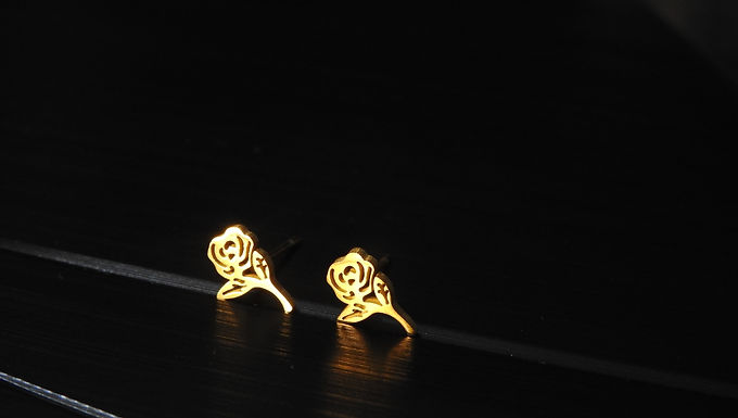 Rose Chain Link Pendant Set