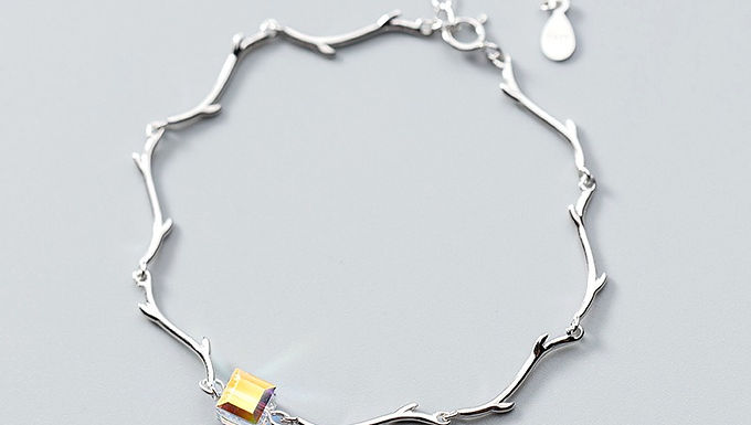 925 Sterling Silver Antlers Bracelet