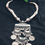 Thumbnail: Silver Oxidized Afghani Traditional Necklace Set