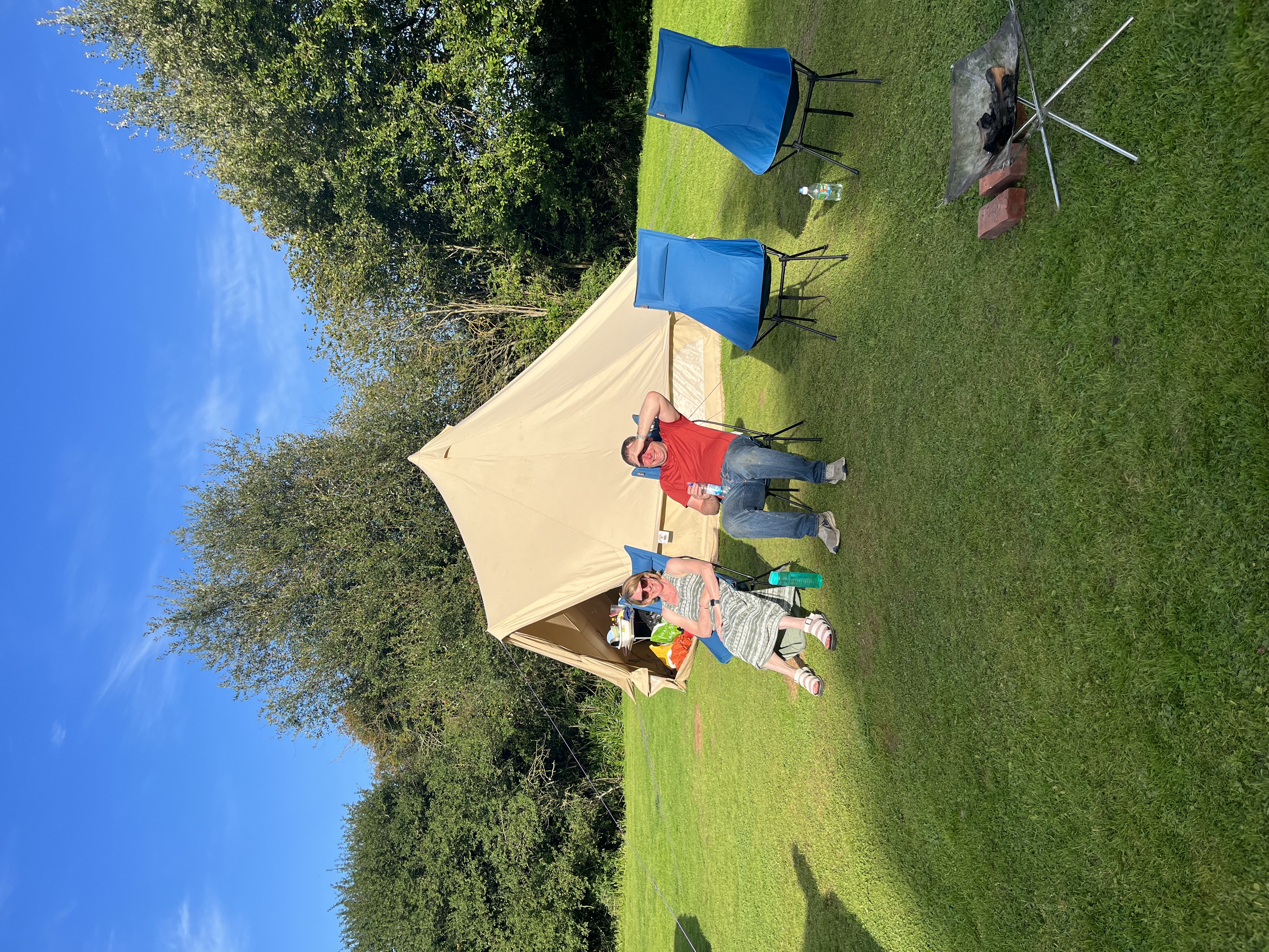 Tent Pitch with Hook-up