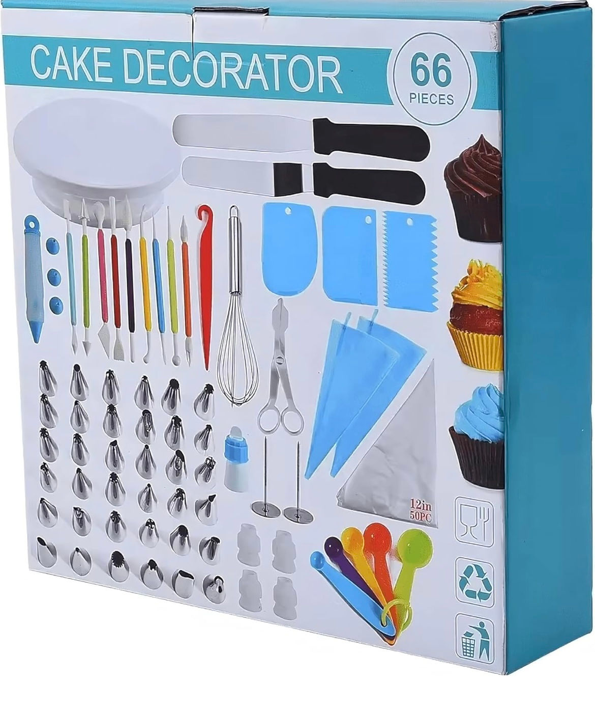 66 Piece Cake Decorating Tool Kit