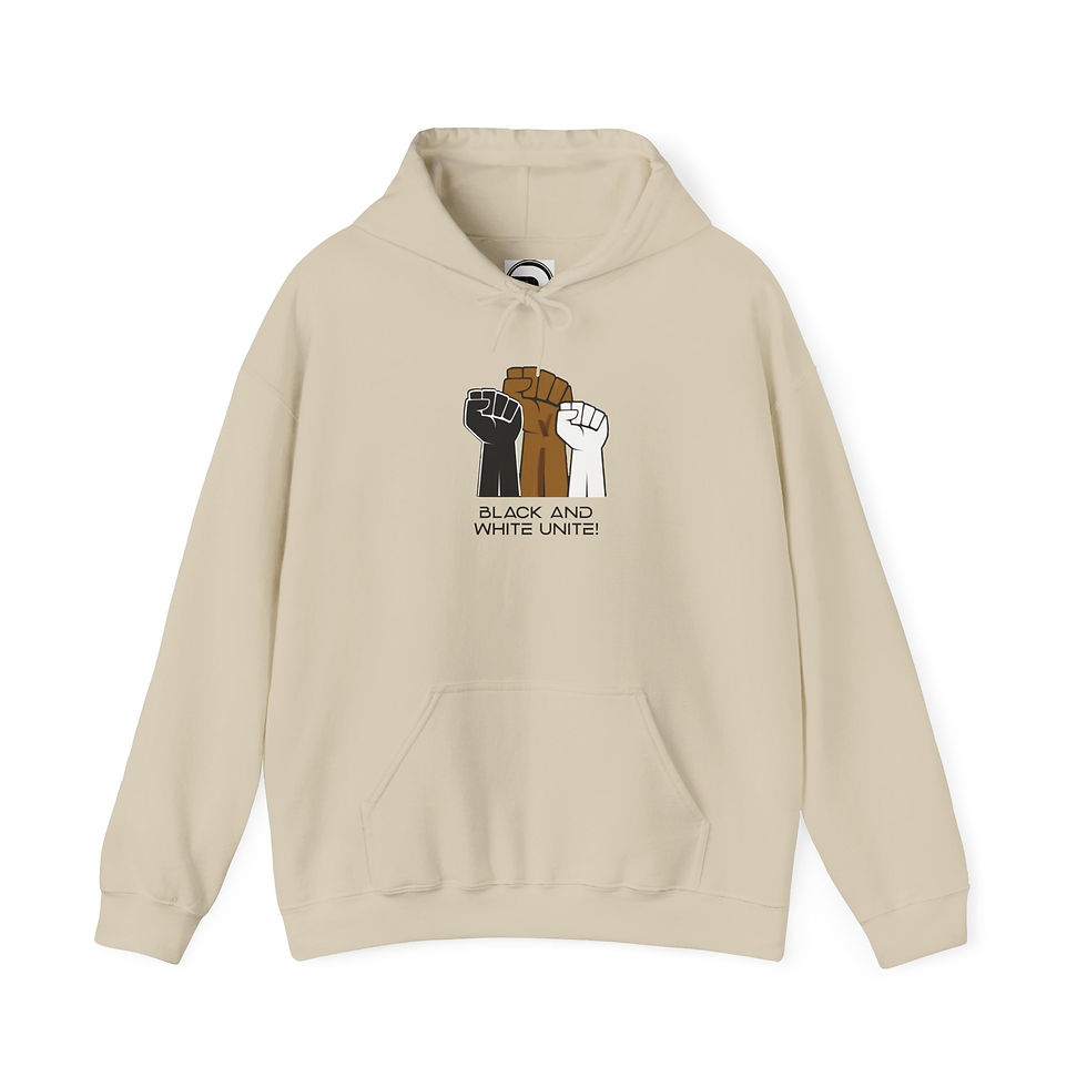 Thumbnail: "Black and White Unite" - Hoodie