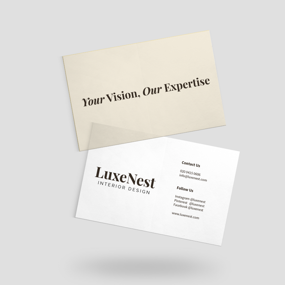 LuxeNest Business Card