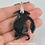 Thumbnail: Resting Black Fairy Dragon Necklace