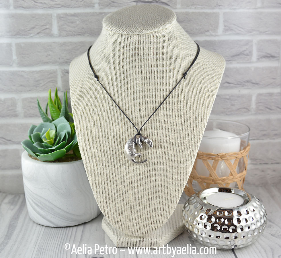 Thumbnail: Pewter Ferret Necklace