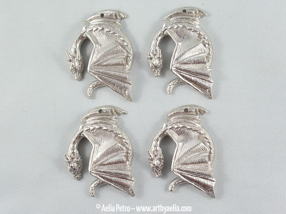 Thumbnail: Pewter Dragon Necklace