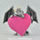 Thumbnail: Valentines Heart Snap Dragonet - Antique Silver Dragon - PRE ORDER