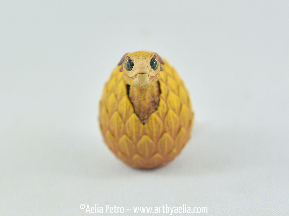 Thumbnail: Hatchling Baby Dragon - Yellow Dragon in Egg