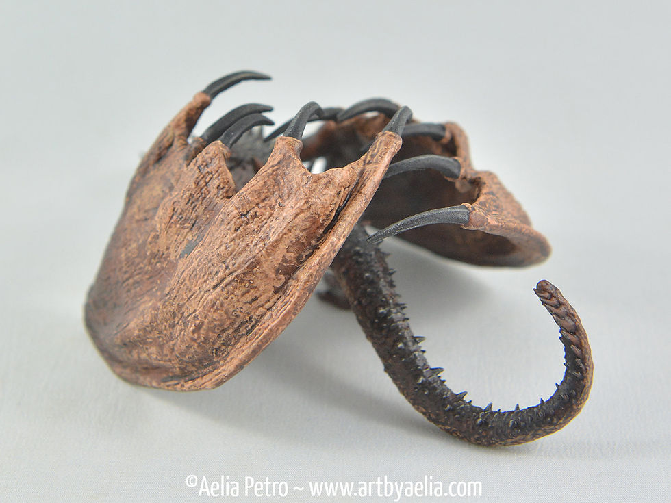 Thumbnail: Realistic Wyvern-Style Dragon - Muddy Brown Wild Dragon - Custom Made-to-Order