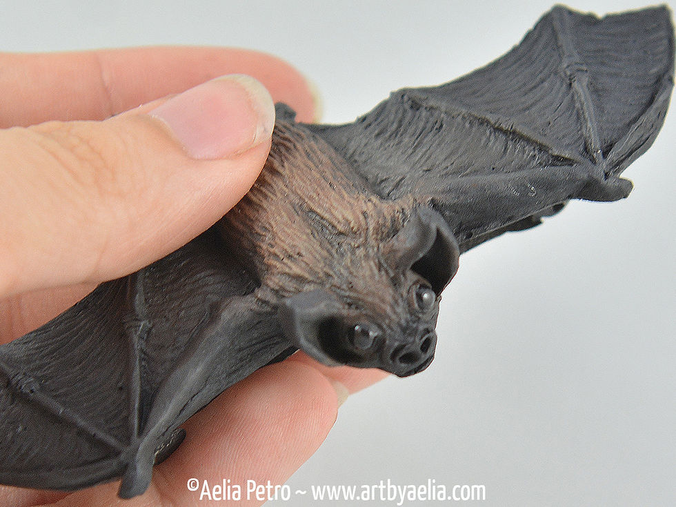 Thumbnail: Brown Baby Bat Hair Clip - PRE-ORDER