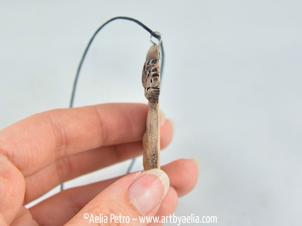 Thumbnail: Pachycephalosaurus Dinosaur Portrait Necklace - IN STOCK and Ready to Ship