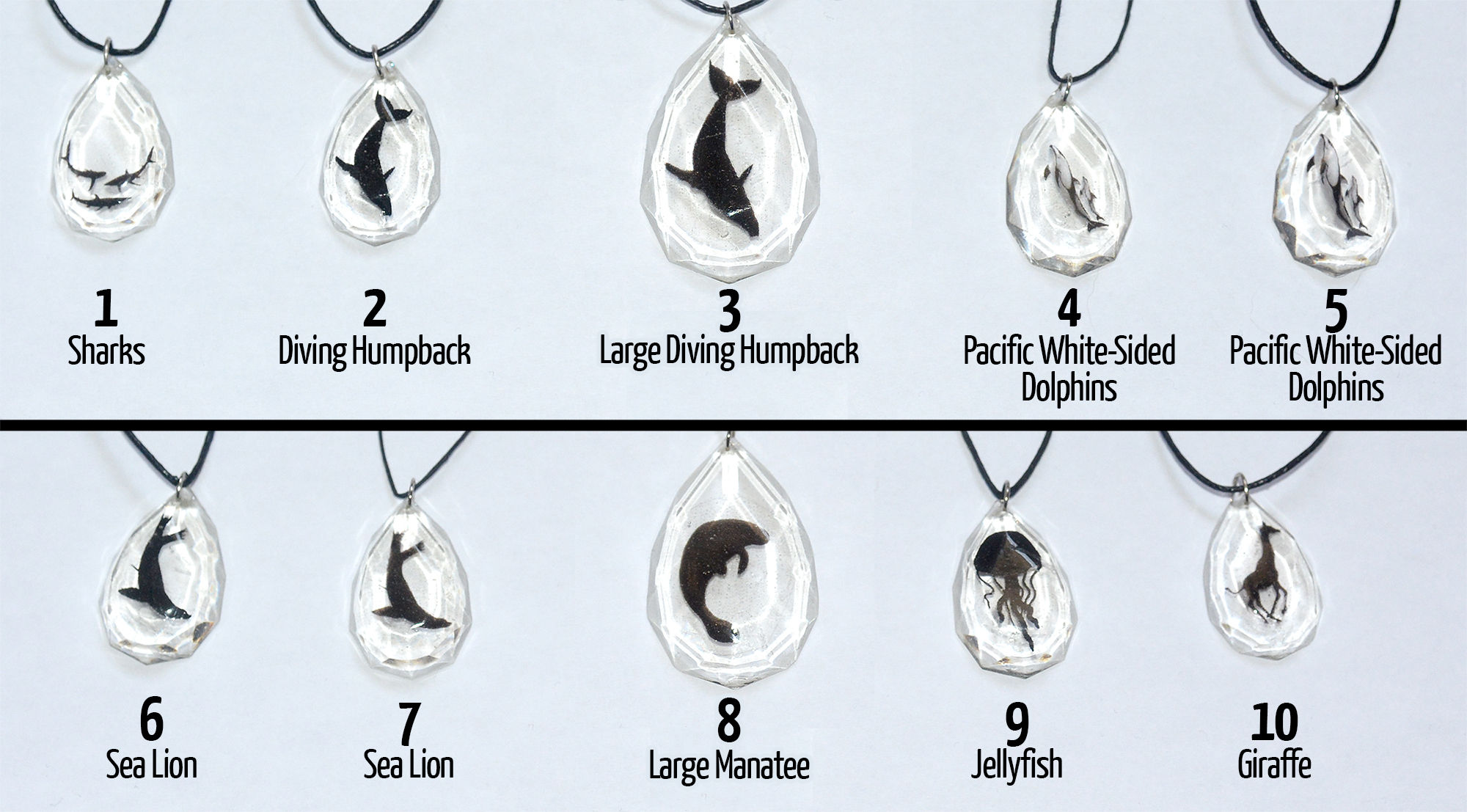 Discounted Resin Necklaces ($2-$8 each!)