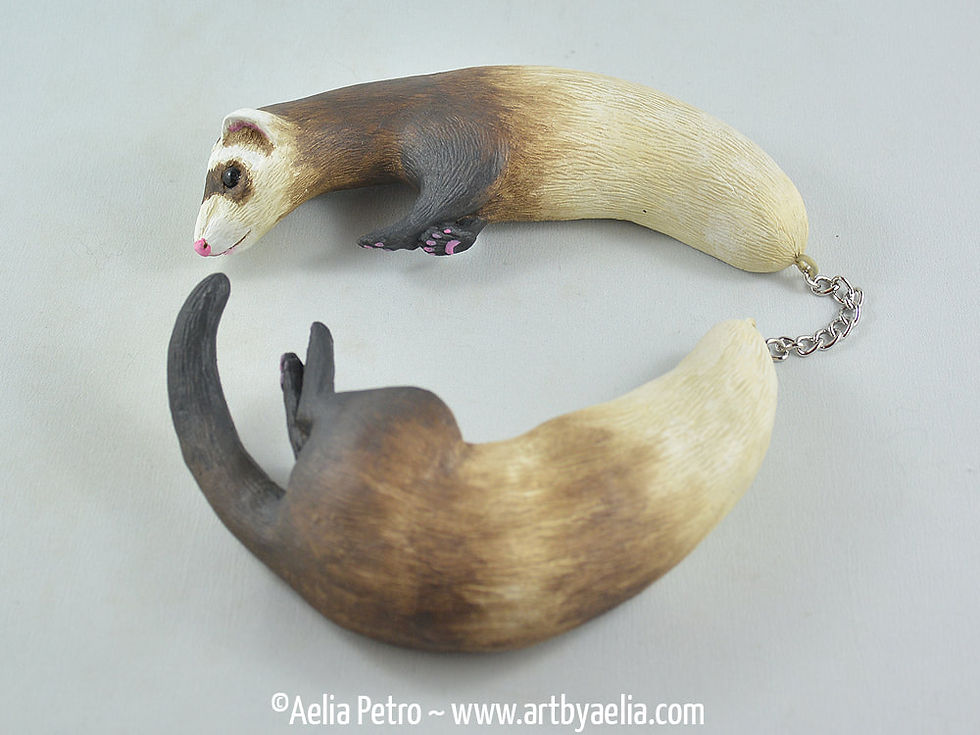 Thumbnail: Sable Ferret Draper Necklace - PRE-ORDER