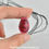 Thumbnail: Medium Smooth Magenta Dragon Egg Necklace - In Stock and Ready to Ship