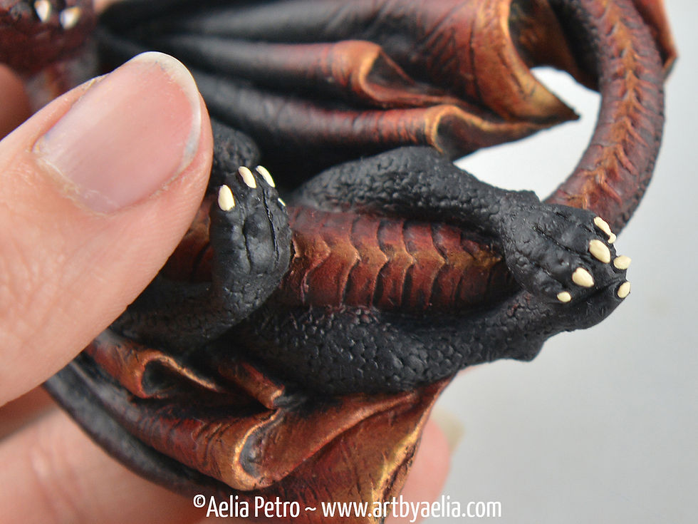 Thumbnail: Custom Made Burning Ember Dice Dragon - PRE-ORDER Shipping in 4-6 Weeks