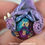 Thumbnail: D20 Dice Dragon Necklace - Purple Aurora Borealis - PRE-ORDER Shipping in 4-6