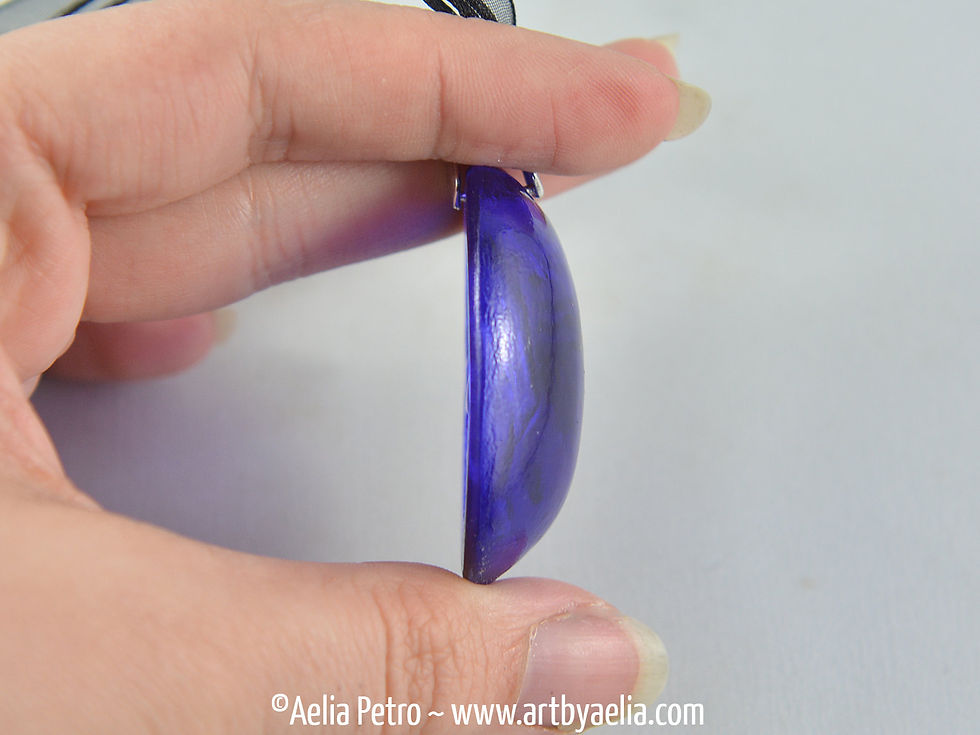 Thumbnail: Deep Purple Dragon Glass Necklace - Dragon Intaglio Pendant - In Stock and Ready