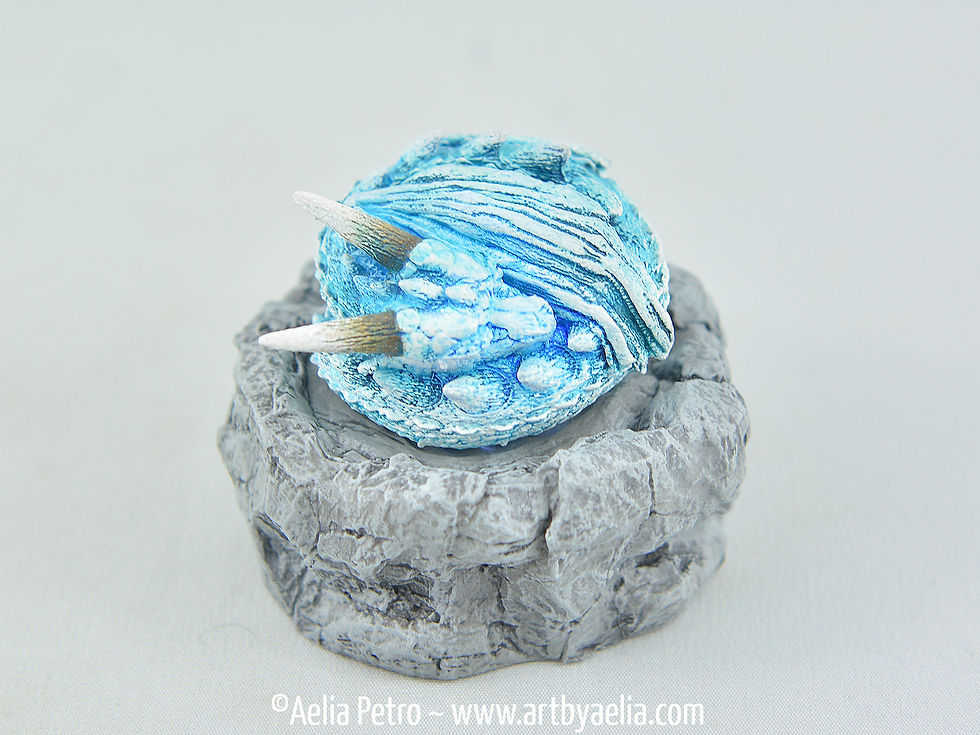 Mini Radiant Dragon with Dragon Nest - Glacier Dragon - PRE-ORDER