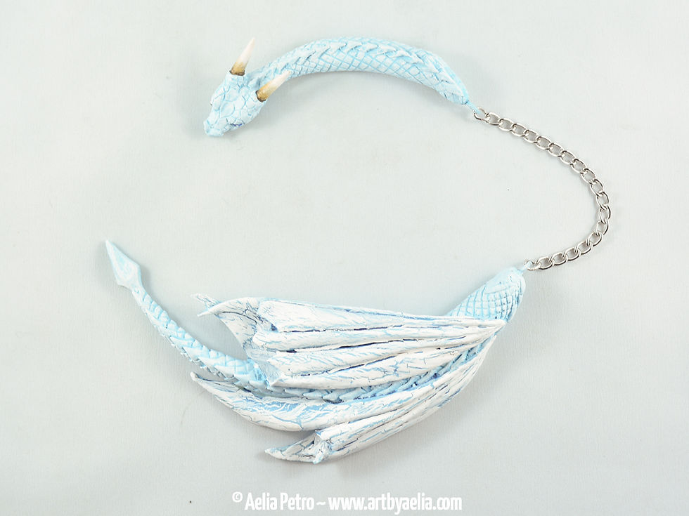 Thumbnail: Dragon Draper Necklace - Ice Dragon