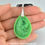 Thumbnail: Faux Jade Dragon Egg Relief Necklace - In Stock and Ready to Ship