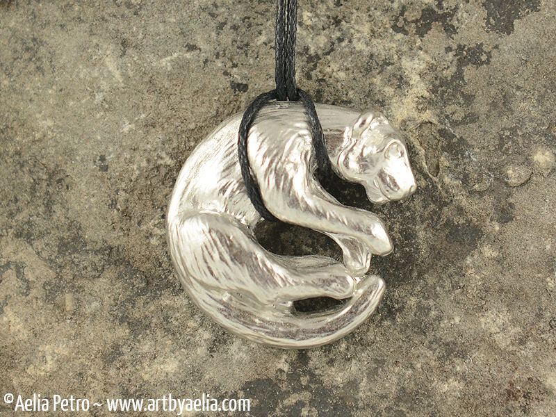 Pewter Lioness Necklace