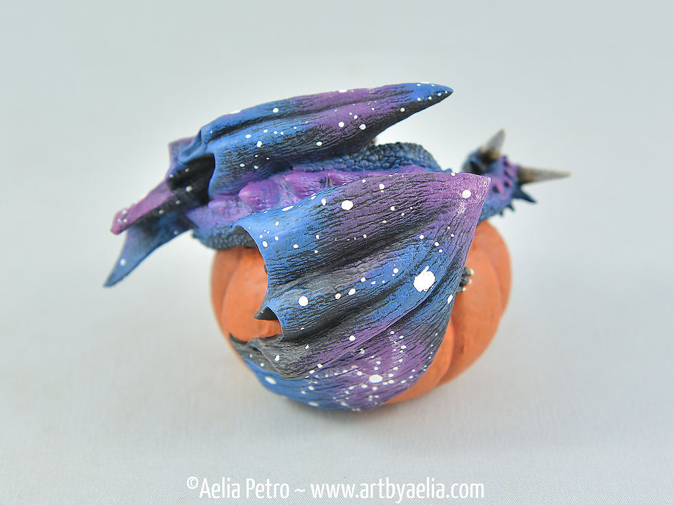 Thumbnail: Galaxy Realistic Pumpkin Dragon - IN STOCK and Ready to Ship
