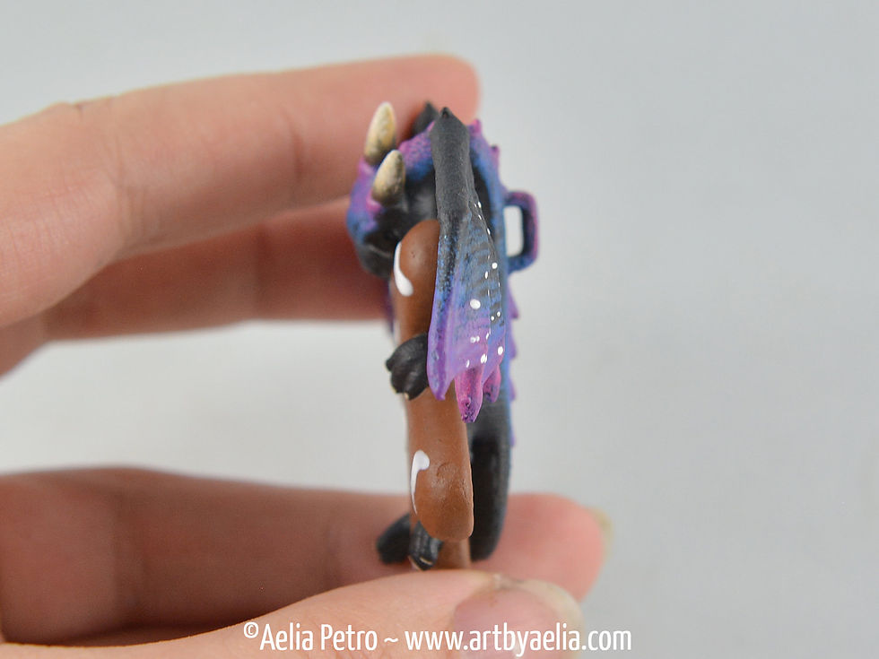 Thumbnail: Gingerbread Dragon Necklace - Galaxy - PRE ORDER - Shipping in 2-4 Weeks