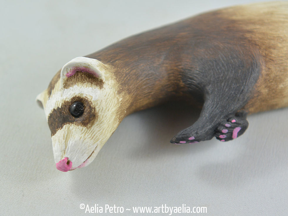 Thumbnail: Sable Ferret Draper Necklace - PRE-ORDER