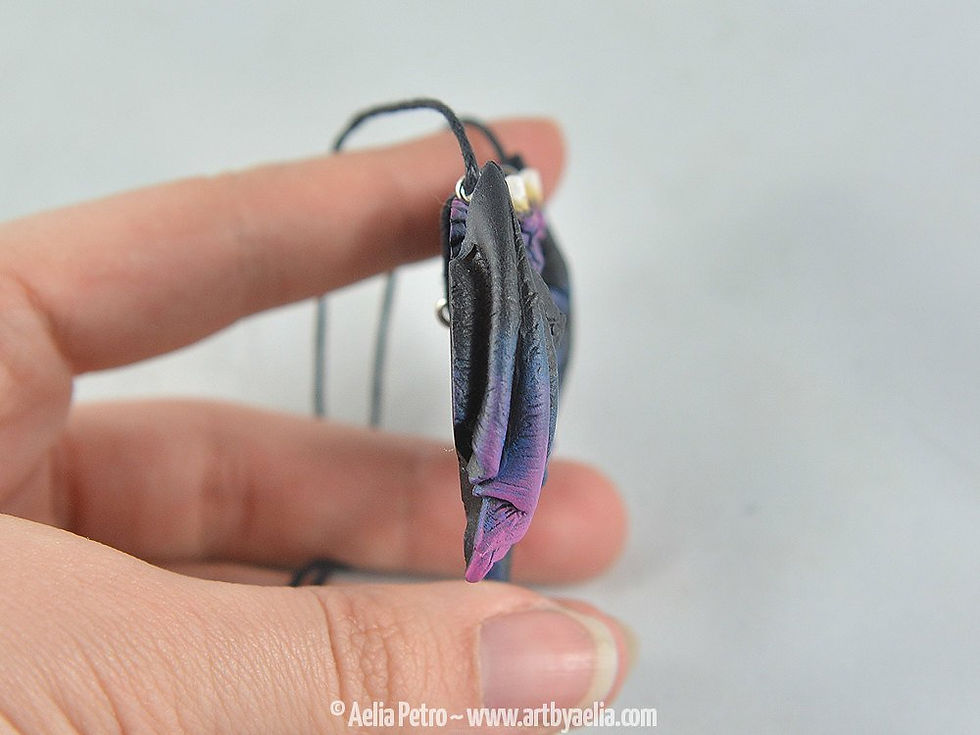 Thumbnail: Dragon Heart Necklace - Galaxy Dragons - IN STOCK and Ready to Ship