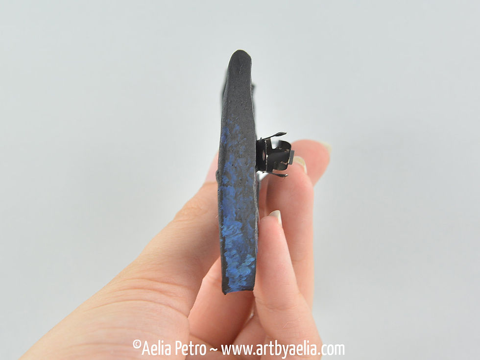 Thumbnail: Dragon Wings Hair Clip - Blue - PRE-ORDER