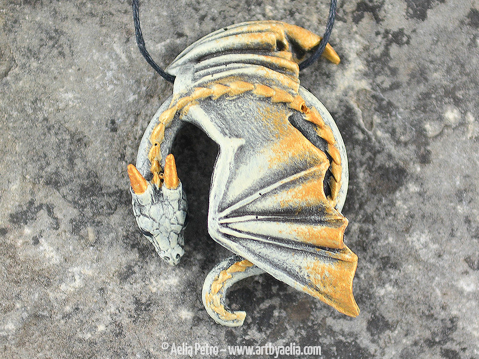 Viserion Inspired Resting Dragon Necklace - PRE-ORDER