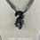 Thumbnail: Melanistic Axolotl Necklace - Black Axolotl - PRE ORDER Shipping in 2-4 Weeks