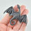 Thumbnail: Dragon Ring - Unpainted Dark Grey Dragon with Detailed Horns and Eyes
