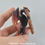 Thumbnail: Gingerbread Dragon Ornament - Burning Ember Dragon - IN STOCK and Ready to Ship