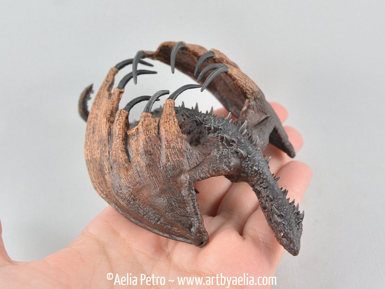 Realistic Wyvern-Style Dragon - Muddy Brown Wild Dragon - Custom Made-to-Order