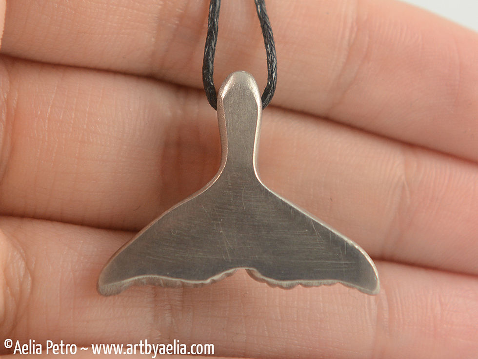 Thumbnail: Pewter Humpback Whale Fluke